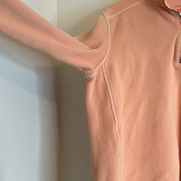 Tommy Bahama orange quarter zip pullover medium